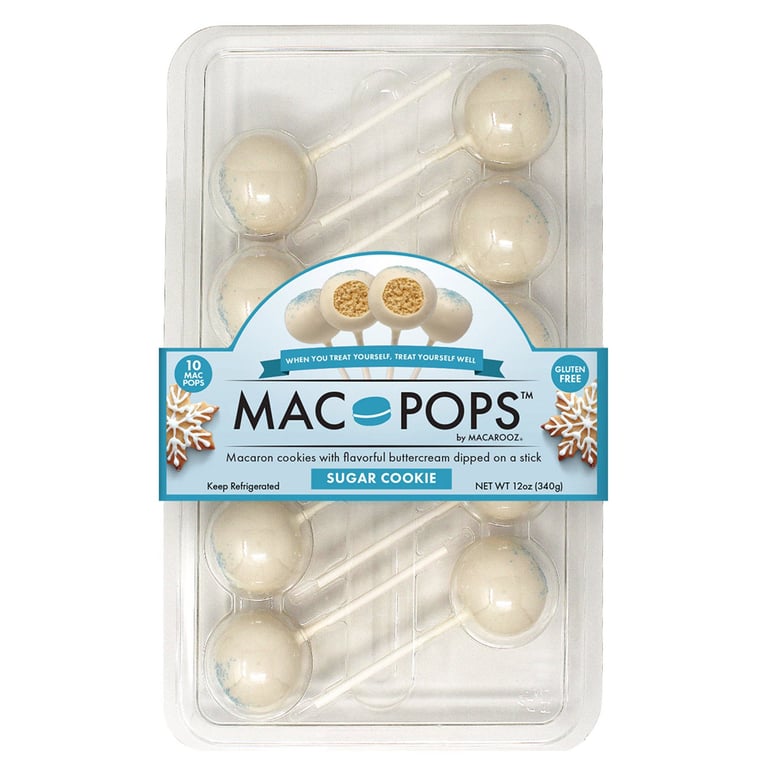 Macarooz Sugar Cookie Mac Pop, 10 Count