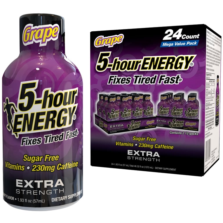 5-Hour ENERGY Extra Strength Grape, 1.93 oz, 24 Count