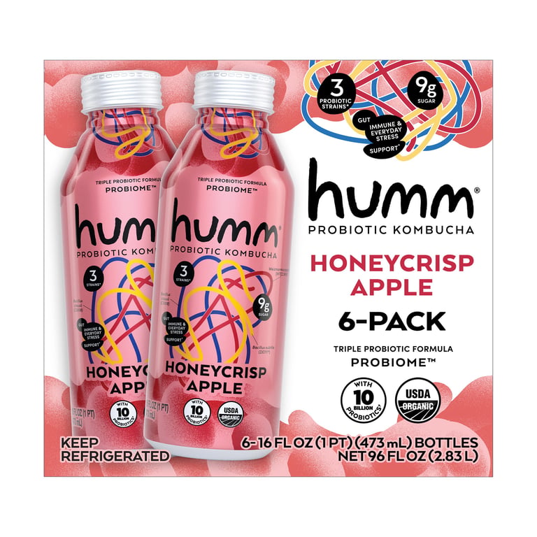 Humm Organic Kombucha Probiome, 6/16 oz