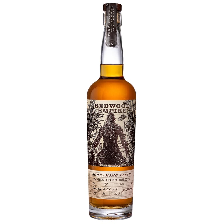 Redwood Empire Screaming Titan Wheated Bourbon Whiskey, Sonoma County, CA 750ml