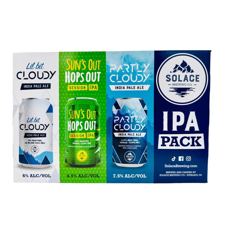 Solace Brewing IPA Variety Pack 24-Pack 12 oz (9 qts)