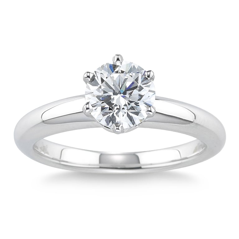 2.00 ct Round Brilliant Platinum Solitaire Ring, VS2 Clarity, I Color