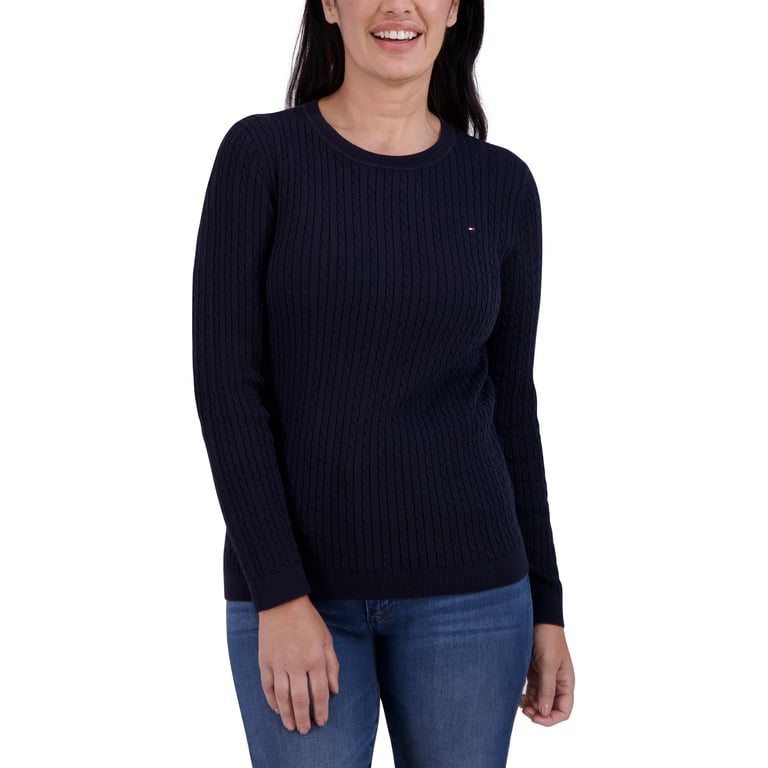 Tommy Hilfiger Women's Cotton Cable Sweater