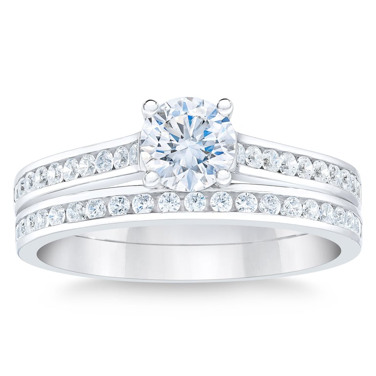 Platinum VS2 I 1.22 CTW Round Diamond Ring (0.70 CTR)