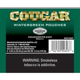 cougar chewing tobacco flavors Cougar Wintergreen Pouch 5/.84 oz Can Roll (#1758635)