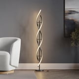 箱入新品：BRIDGEPORT DESIGNS シリンダーフロアランプ/照明 Bridgeport Designs Vortex Floor Lamp (#1752574) - $69.97 (down
