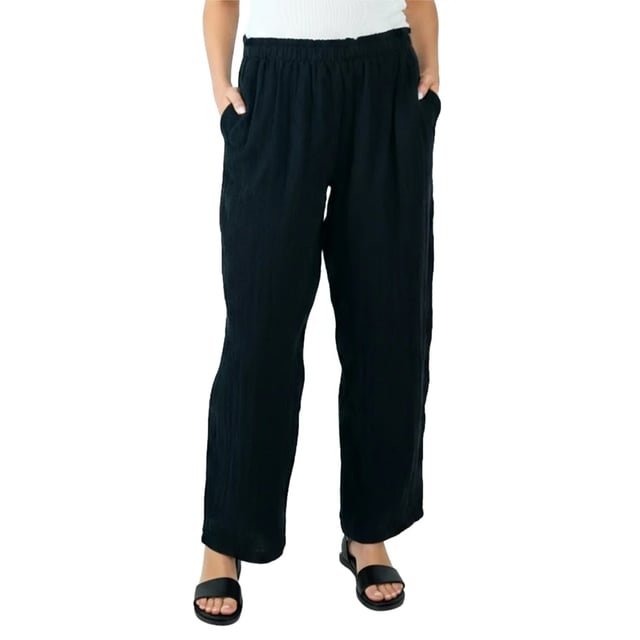 Coldwater Creek Women's Cotton Gauze Pull-On Pant