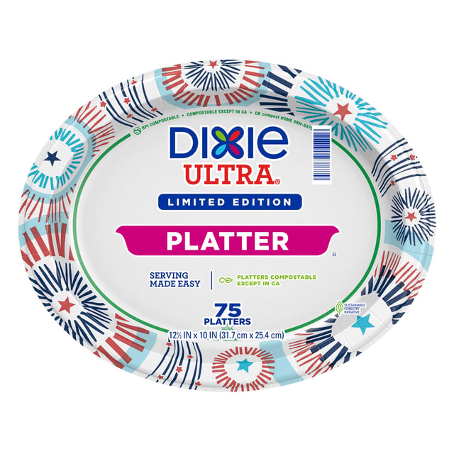 Dixie Ultra Platter 75 Count