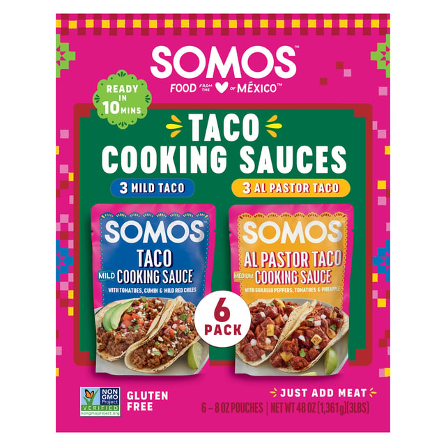 Somos Taco Cooking Sauces Variety 6-Pack