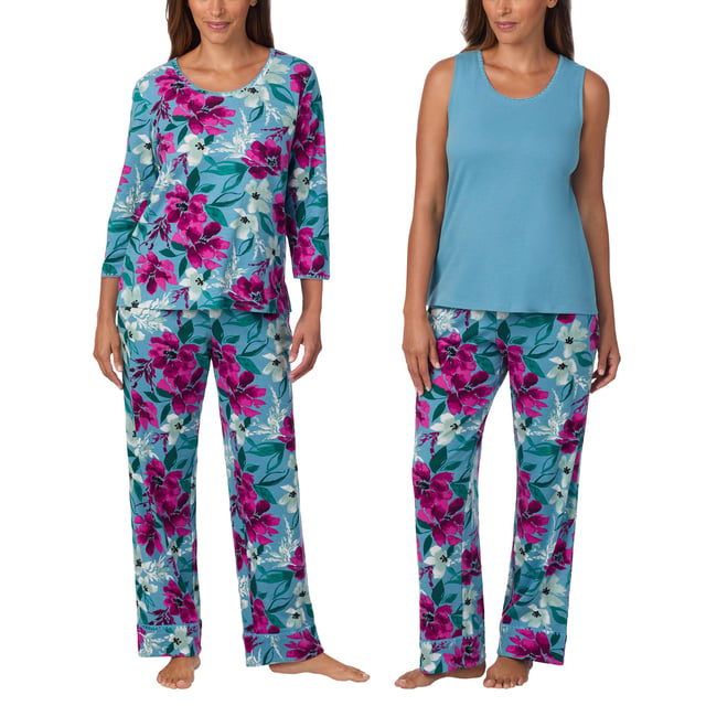 Carole Hochman Midnight Women's Cotton 3-Piece PJ Set