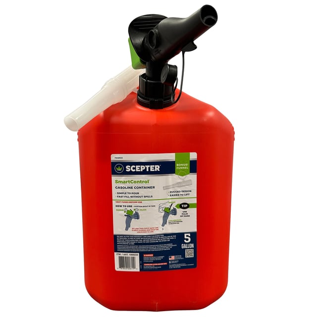 Scepter SmartControl 5 Gallon Gas Can with Funnel