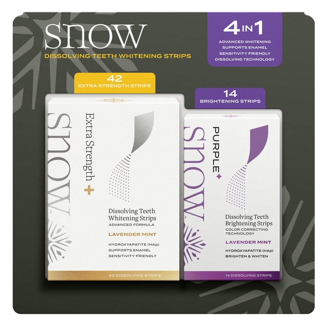 SNOW Whitening Strips 42 Diamond Treatments 14 Purple Treatments
