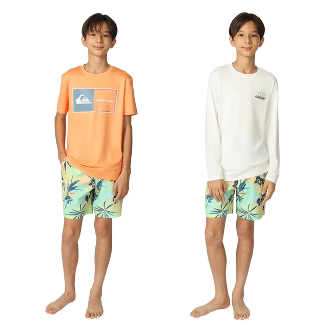 Quiksilver & Roxy Youth 3-Piece Swim Set