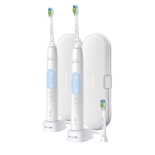 Philips Sonicare Optimal Clean Rechargeable Electric Toothbrushes, 2-Pack
