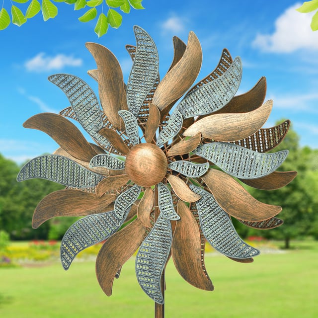 StyleCraft Two-Tone Metal Wind Spinner