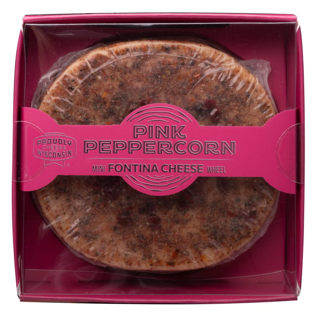 Cello Pink Peppercorn Mini Fontina Cheese Wheel (Price Per Pound)