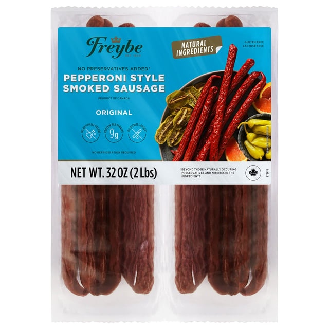 Freybe Big Pepperoni Sticks, 2 × 16 Ounce Bags