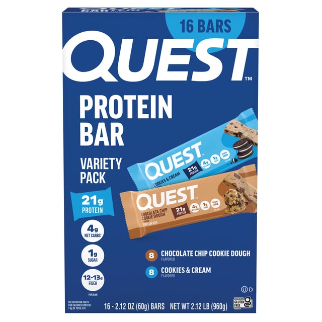 Quest Protein Bar Variety Pack, 14 ct. / 2.12 oz.