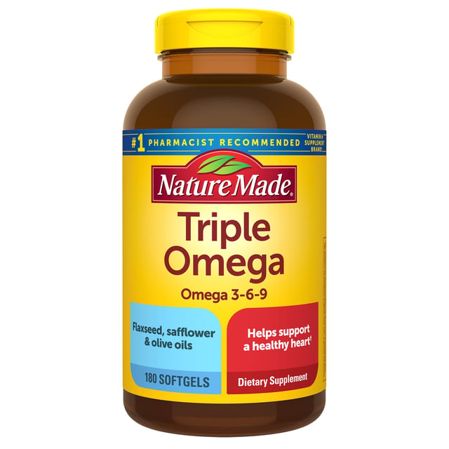 Nature Made Triple Omega 180 Liquid Softgels