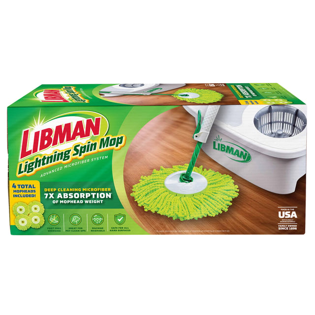 Libman Lightning Spin Mop System with 3 Refills