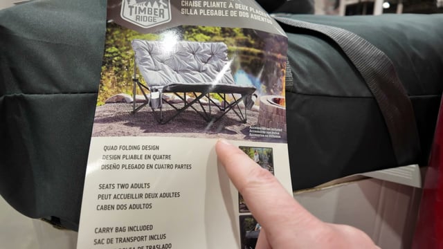 Timber Ridge Butterfly Loveseat Camp Chair
