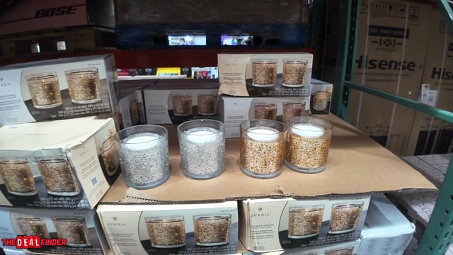 Avaria 2-Pack Glitter LED Confetti Scent Candles