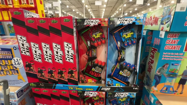 Hyper Strike Bow and Arrows Assorted Red or Blue