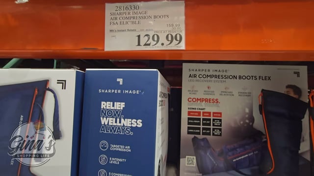Sharper Image Air Compression Flex Boots