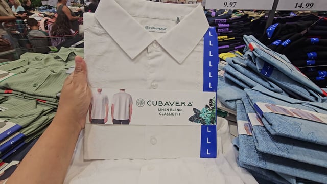 Cubavera Men's Short Sleeve Woven Shirt