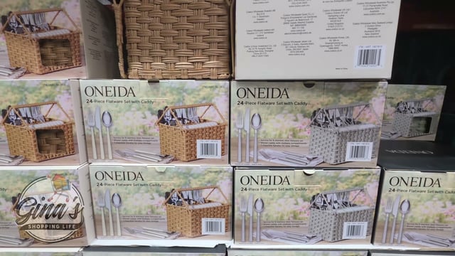 Oneida 24-Piece Flatware Set with Caddy