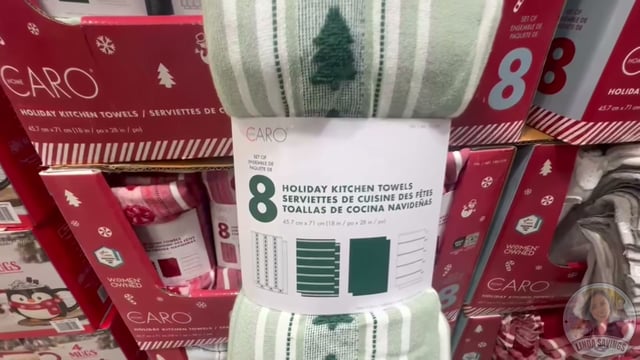 Caro Home Holiday Kitchen Towel Set, 8-Pack (18" x 28")