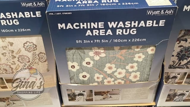 Wyatt & Ash Machine Washable Chenille Area Rug 5'3" x 7'5"