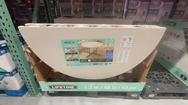 Lifetime Products 48" Round Folding Table