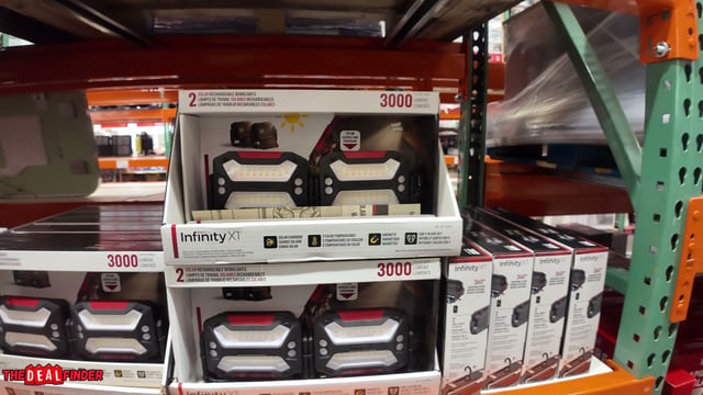 Infinity X1 Solar 3000L Lights Worklights 2 Pack