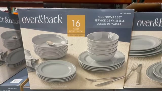 over&back 16-Piece Lake Como Dinnerware Set