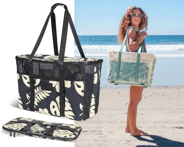 Aloha X CleverMade Collapsible Beach Tote