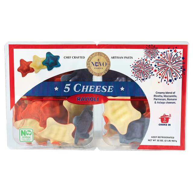 Nuovo Five Cheese Star Shaped Ravioli 32 oz