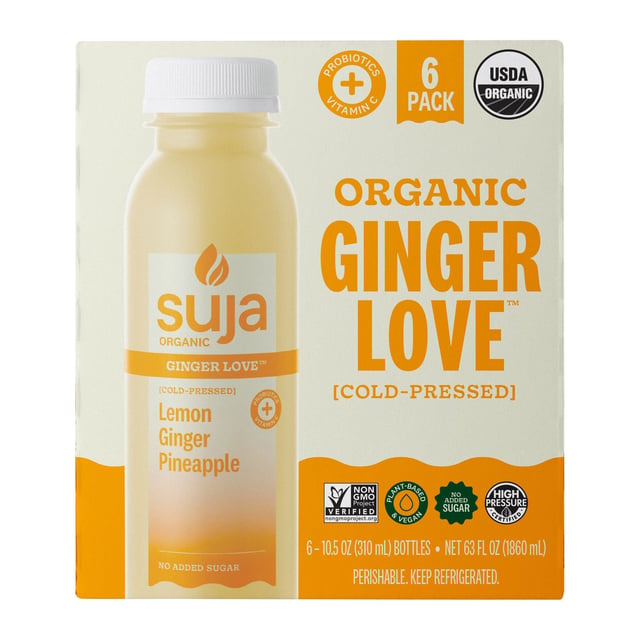 Suja Organic Ginger Love Lemonade 6/10.5 oz
