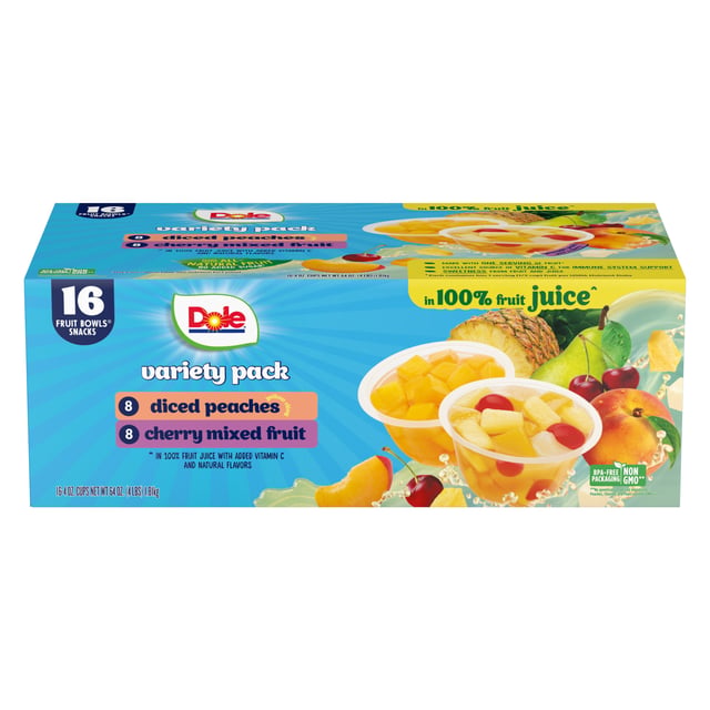 Dole Fruit Bowl Variety 16/4 oz Cups
