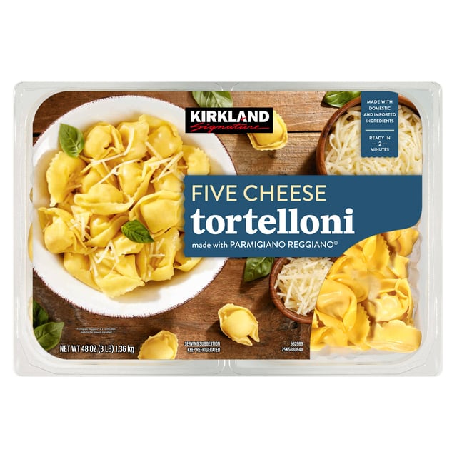 Kirkland Signature Five Cheese Tortelloni, 2/24 Ounce Packages