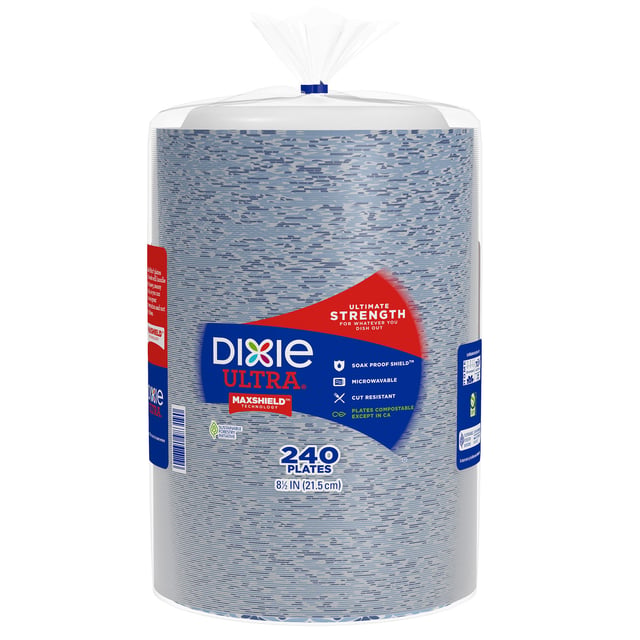 Dixie Ultra 8.5" Paper Plate, 240 Count