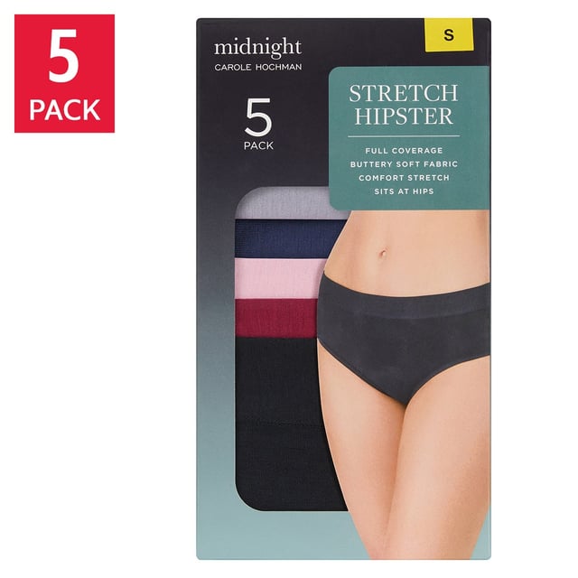 Carole Hochman Midnight Women's Hipster 5-Pack