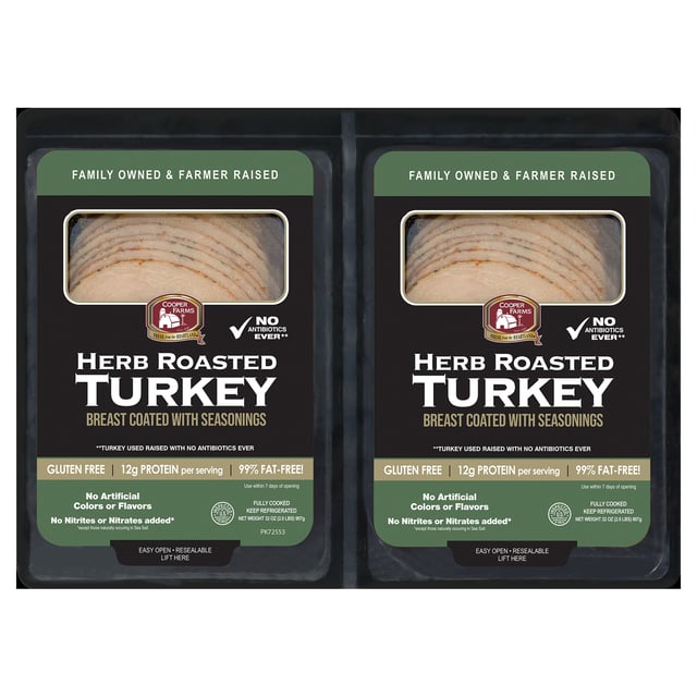 Cooper Farms ABF Herb Turkey 2-Pack 1 Pound Each