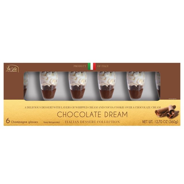 La Boulangerie des Gourmets Chocolate Dream Italian Dessert, 6 ct