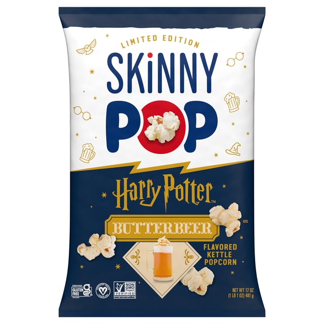 SkinnyPop Harry Potter Butterbeer Flavored Kettle Popcorn 17 oz