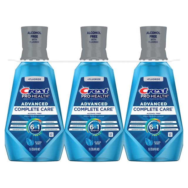 Crest Pro-Health Advanced Mouthwash 3 Pack / 33.8 FL OZ Each