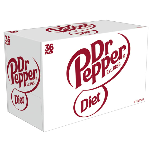 Diet Dr Pepper 36 Pack, 12 oz Cans