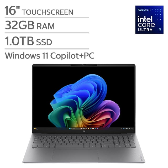 HP OmniBook 5 16" Touchscreen Laptop - Intel Core Ultra 9 Series 3 - 32GB RAM - 1TB SSD - Windows 11