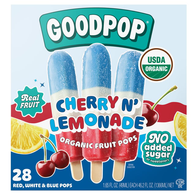 Organic GoodPop Cherry and Lemonade 28 Count 46.2 oz