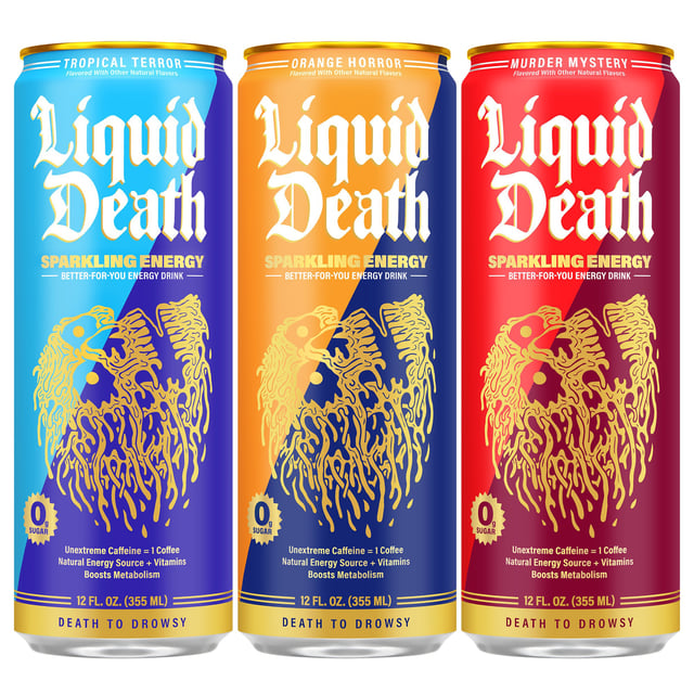 Liquid Death Sparkling Energy Variety Pack, 18 CT / 12 oz